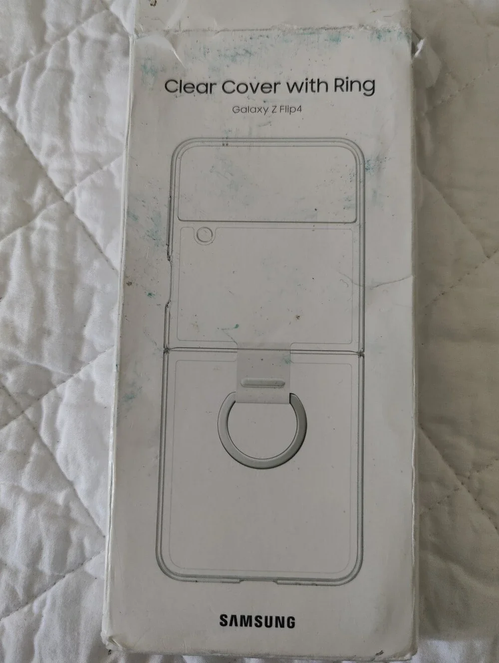 Samsung Clear Cover with Ring for Galaxy Z Flip4 - Clear